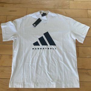 Adidas basketball thick knit mens t-shirt